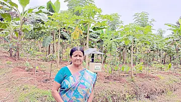 വി എം ഊർമിള കൃഷിത്തോട്ടത്തിൽ 