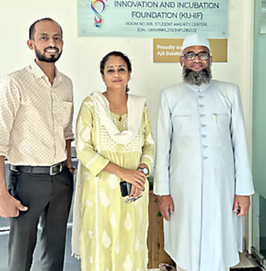 ഡോ അനു അഗസ്റ്റിൻ, കണ്ണൂർ സർവകലാശാല എന്റർപ്രണർഷിപ്പ്
കോ– ഓഡിനേറ്റർ ഡോ യു ഫൈസൽ, ഇന്നവേഷൻ ആൻഡ് ഇൻകുബേഷൻ
ഫൗണ്ടേഷൻ ഡയറക്ടർ ഡോ ടി കെ മുനീർ എന്നിവർക്കൊപ്പം