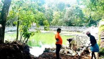 ജില്ലാ പഞ്ചായത്ത് സുജലം പദ്ധതിയിൽ ഉൾപ്പെടുത്തി നവീകരിക്കുന്ന ഉളകോട് കുളം