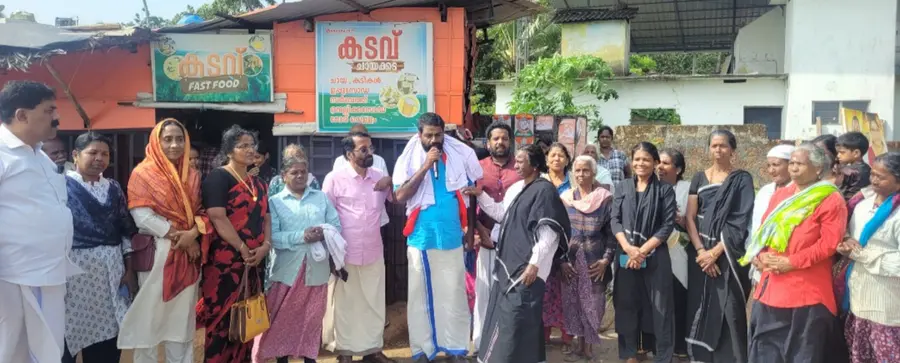 രാഗേഷ് കണിയാംപറമ്പിലിന് വെങ്കിടങ്ങ് കണ്ണോത്ത് നൽകിയ സ്വീകരണം