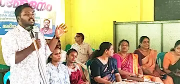 ബാലസംഘം ഭരണിക്കാവ് വില്ലേജ് സമ്മേളനം ജില്ലാ സെക്രട്ടറി അഭിറാം രഞ്‌ജിത്ത് ഉദ്ഘാടനംചെയ്യുന്നു