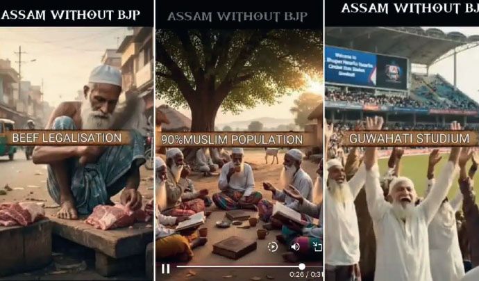 bjp hate video assam
