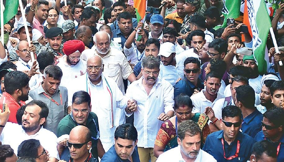 Vote Adhikar Yatra bihar