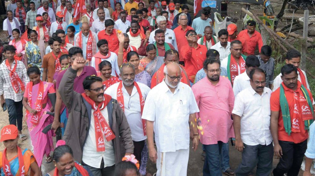 polavaram project cpim protest