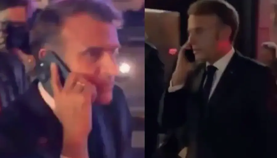 Macron's motorcade blocked by ny police