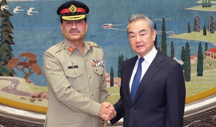 wang yi meets asim munir