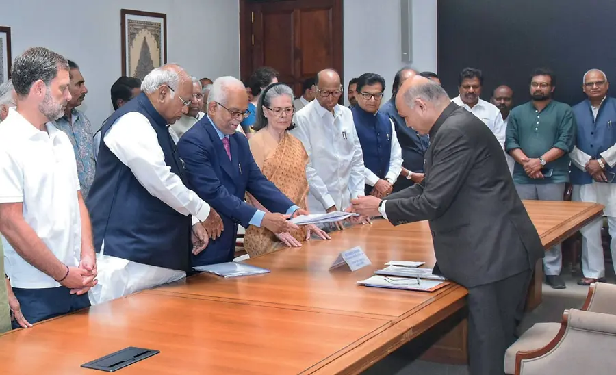 Justice Sudershan Reddy files nomination