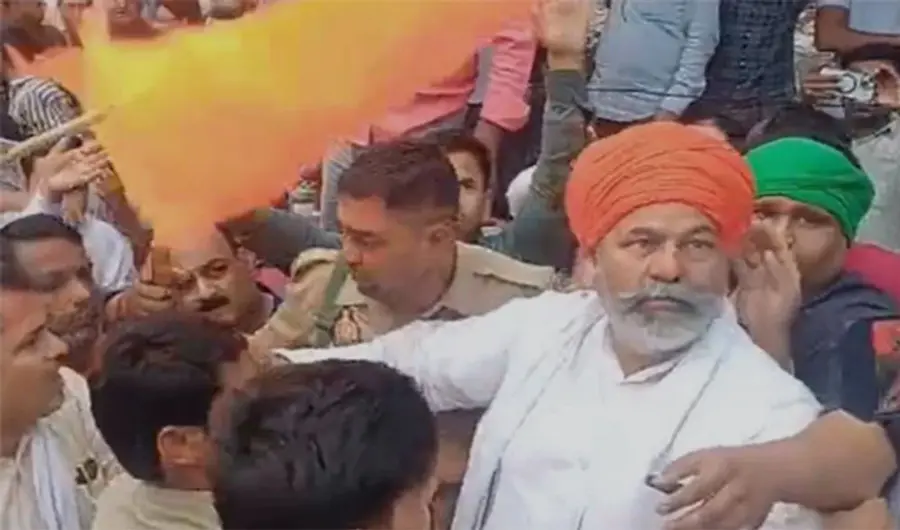 rakesh tikait attacked