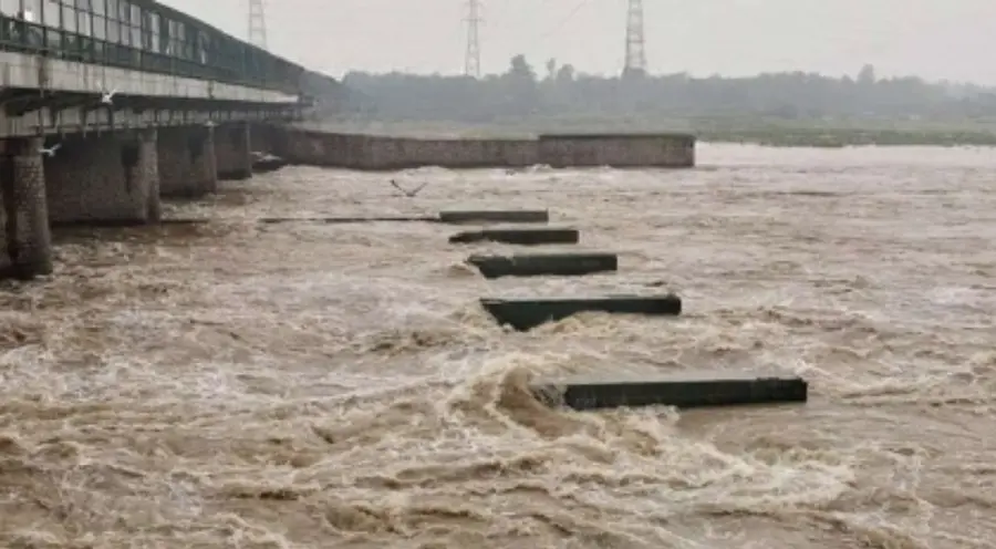 yamuna water level hike