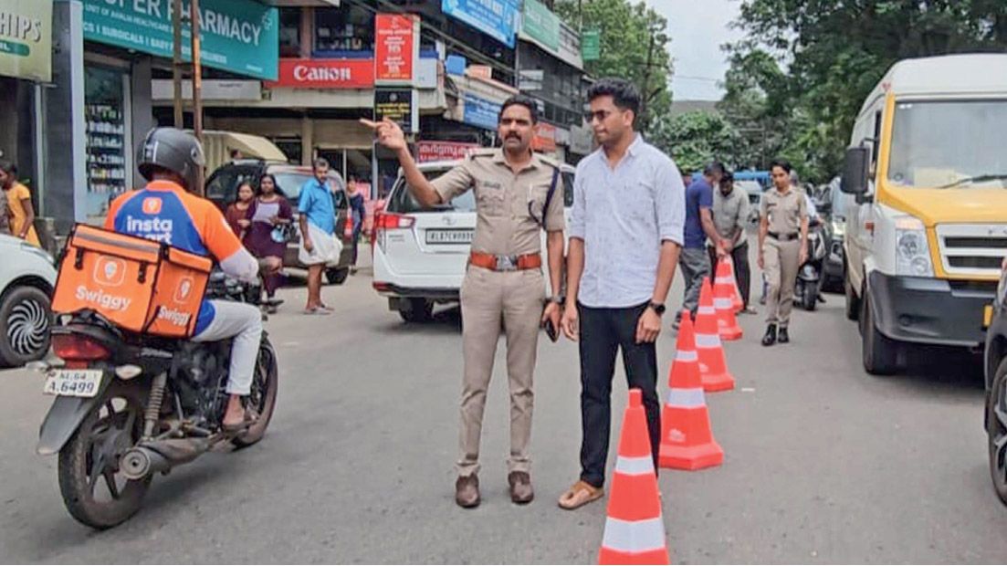 traffic regulations in angamali town