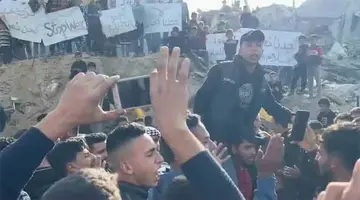 anti hamas protest in gasa