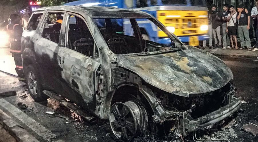 car fire