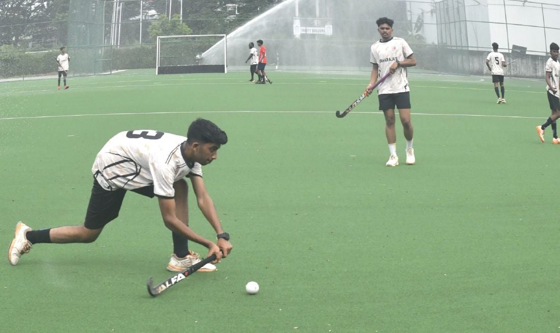 Maharajas Collage hockey turf opened
