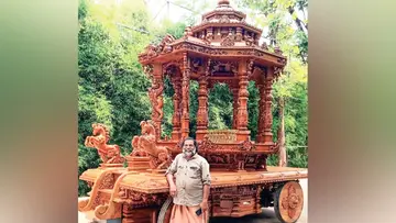 wood chariot