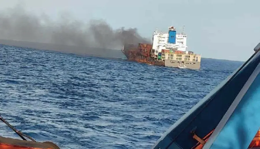 Mv Wan Hai 503 fire