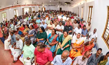 കർഷക സംഘം പരിസ്ഥിതിലോല മേഖലാ സമരപ്രഖ്യാപന കൺവൻഷന്റെ സദസ്സ്