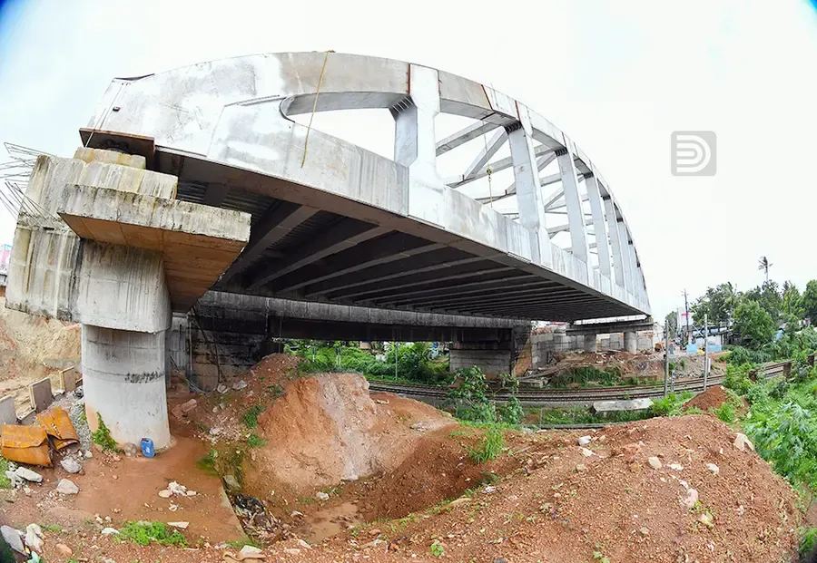 കല്ലുംതാഴത്ത് സർവീസ് റോഡുകളെ ബന്ധിപ്പിച്ച് ആർ ഒ ബി നിർമിക്കാൻ
പരിഗണിക്കുന്ന സ്ഥലം