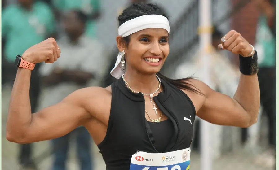 ancy sojan long jump