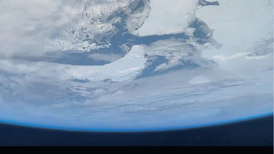 antartica from space