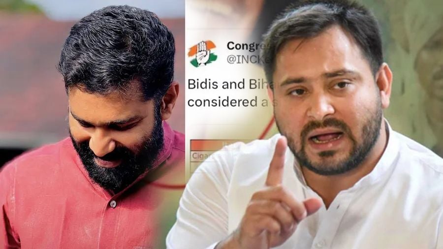 Tejashwi Yadav on v t balram beedi post