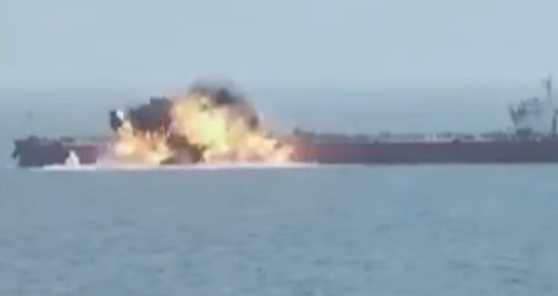 cargo ship attacked in red sea