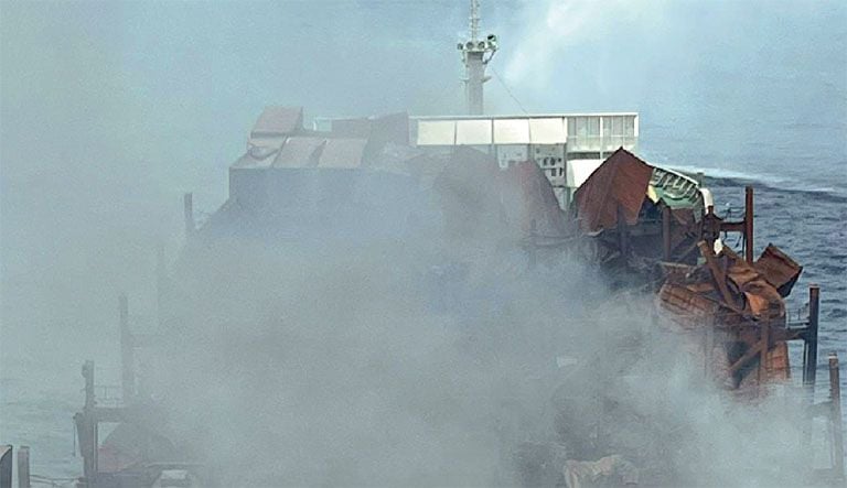 Mv Wan Hai 503 fire
