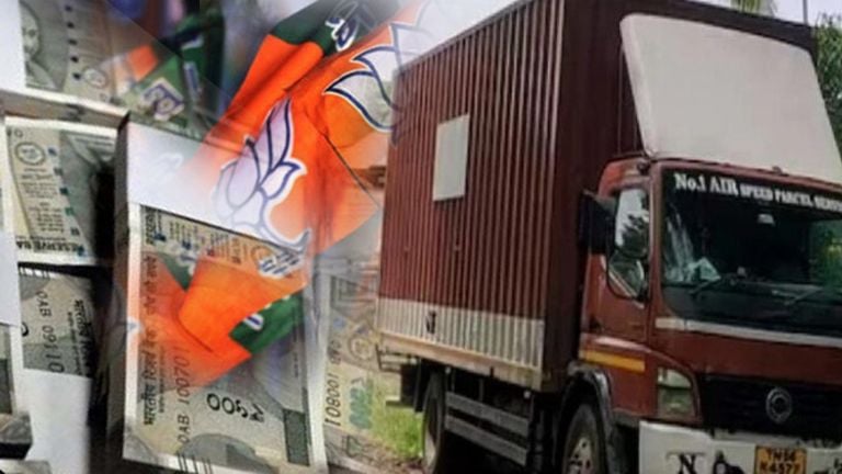 bjp workers in lorry robbery