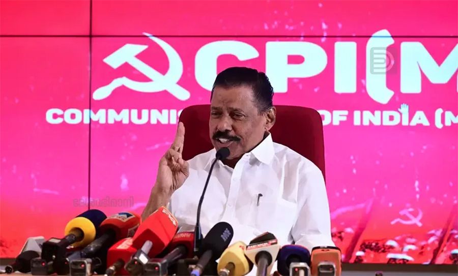 M V Govindan press meet