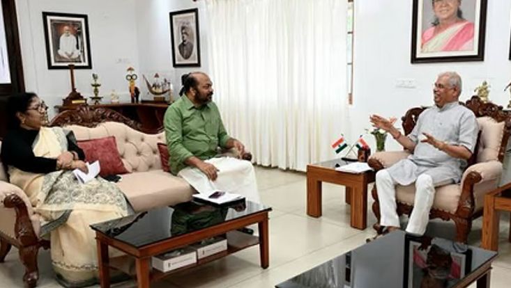 ministers meet with kerala governor