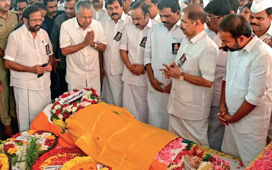 Thennala Balakrishna Pillai funeral