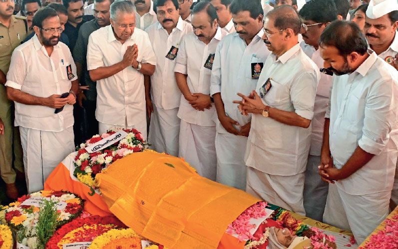 Thennala Balakrishna Pillai funeral