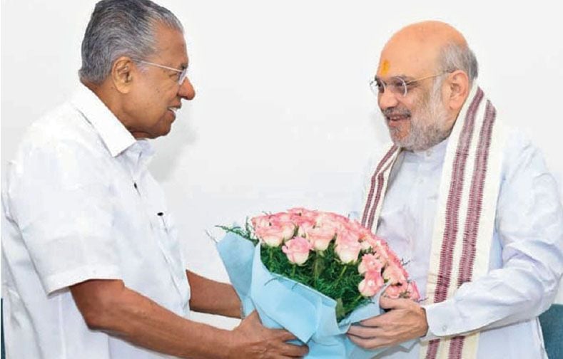 pinarayi vijayan meets union ministers