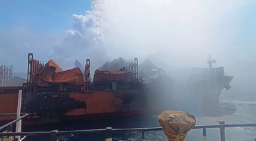Mv Wan Hai 503 fire