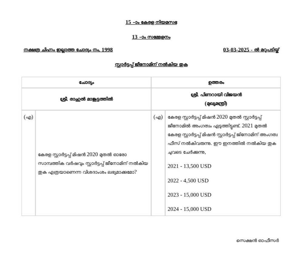 നിയമസഭാ രേഖ