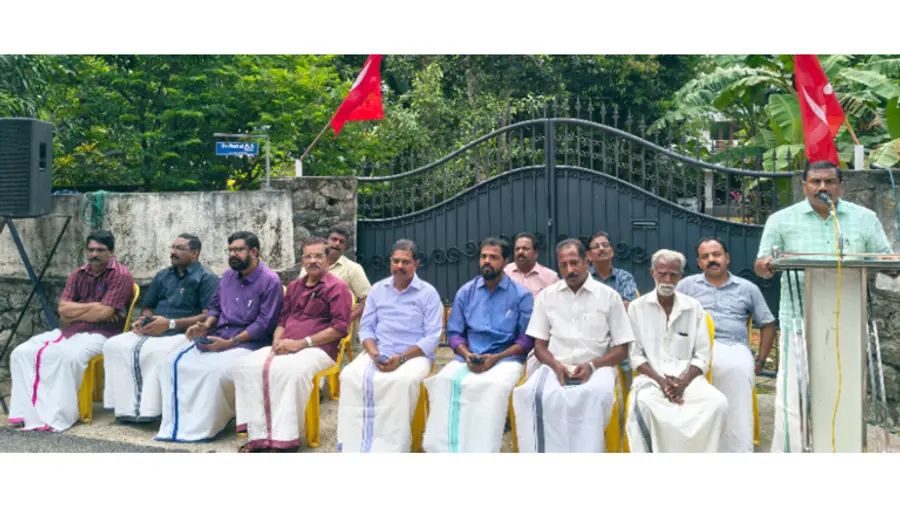 ജസ്റ്റിൻ രാജ് രക്തസാക്ഷി ദിനാചരണം സിപിഐ എം ജില്ലാ സെക്രട്ടറിയറ്റംഗം പി എസ് ഹരികുമാർ ഉദ്ഘാടനം ചെയ്യുന്നു