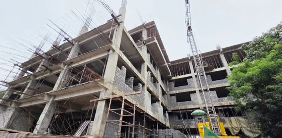 നിർമാണ പ്രവൃത്തി പുരോഗമിക്കുന്ന കുറ്റ്യാടി താലൂക്ക് ആശുപത്രിയുടെ
പുതിയ കെട്ടിടം