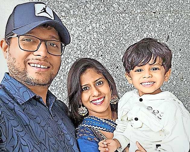 ഷിജിൻ മെൽവിൻ ഹട്ടനും കുടുംബവും