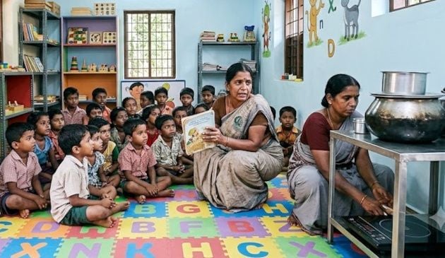 കാസർകോട്‌ കേന്ദ്ര അവഗണനയെതുടർന്ന്‌ ജില്ലയിലെ അങ്കണവാടികൾക്ക്‌ കിട്ടാനുള്ളത്‌ 3.9 കോടി രൂപ. സംസ്ഥാനത്തിനാകെ കുടിശ്ശികയായുള്ളത്‌ 26 കോടി രൂപയാണ്‌. 