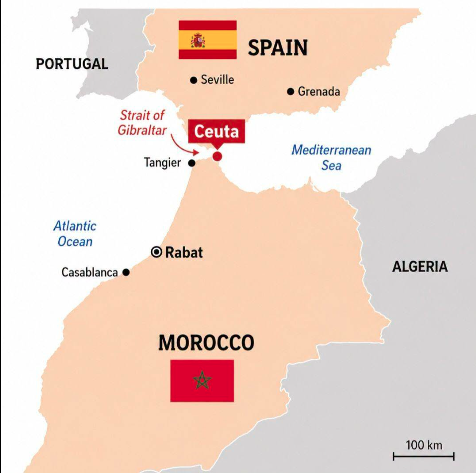 ceute map