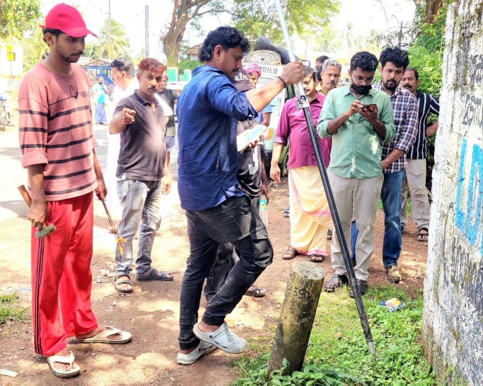 കിറ്റ്കോയുടെ നേതൃത്വത്തിൽ ബീരിച്ചേരി മേൽപ്പാലത്തിന് അതിർത്തി നിശ്ചയിക്കുന്നു