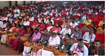 സിഐടിയു ജില്ലാ സമ്മേളനത്തിൽ പങ്കെടുക്കുന്ന പ്രതിനിധികൾ