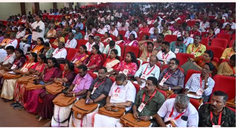 സിഐടിയു ജില്ലാ സമ്മേളനത്തിൽ പങ്കെടുക്കുന്ന പ്രതിനിധികൾ