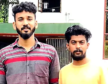 തളിപ്പറമ്പിൽ എംഡിഎംഎയുമായി  പിടിയിലായ എസ് കെ പി മുഹമ്മദ് റിയാസ്,   സി സി ഫൈസൽ.
