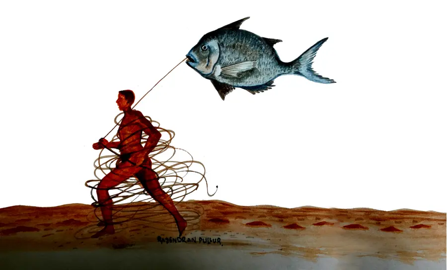 ചിത്രീകരണം: രാജേന്ദ്രൻ പുല്ലൂർ