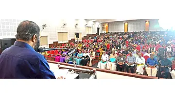 കേരള പിഎസ്‌സി എംപ്ലോയീസ് യൂണിയൻ ജില്ലാ സമ്മേളനം മന്ത്രി വി ശിവൻകുട്ടി ഉദ്ഘാടനം ചെയ്യുന്നു