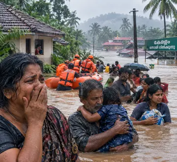 Flood victims in distress