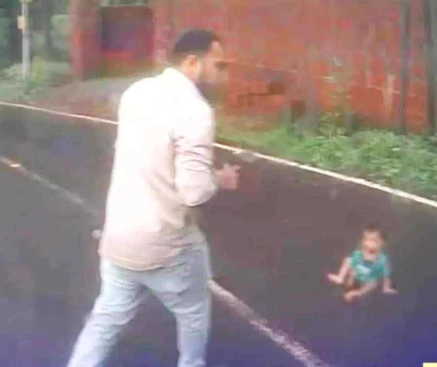 The timely intervention of bus staff saved the toddler's life.