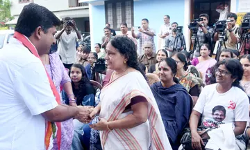 The soil where Radha, who was brutally murdered in the Congress office, played as a child and grew up