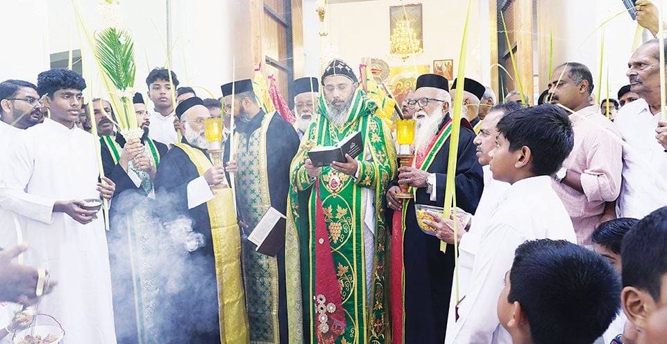 പരുമല സെമിനാരിയിൽ നടന്ന ഓശാന പെരുന്നാൾ