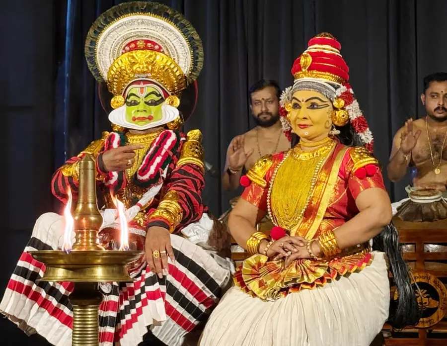 പർണശാലാങ്കം കൂടിയാട്ടത്തിൽ ശ്രീരാമന്റെ നിർവഹണത്തിൽ ഗുരു മാർഗി മധു ചാക്യാർ ശ്രീരാമനായും  ഡോ. ഇന്ദു ജി സീതയായും അരങ്ങിലെത്തിയപ്പോൾ 